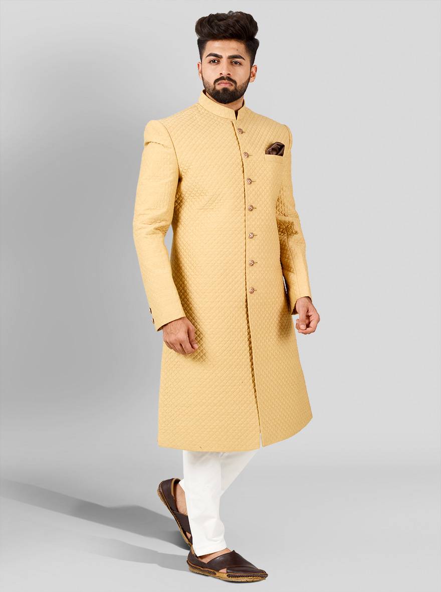 Beige Sherwani | Azania