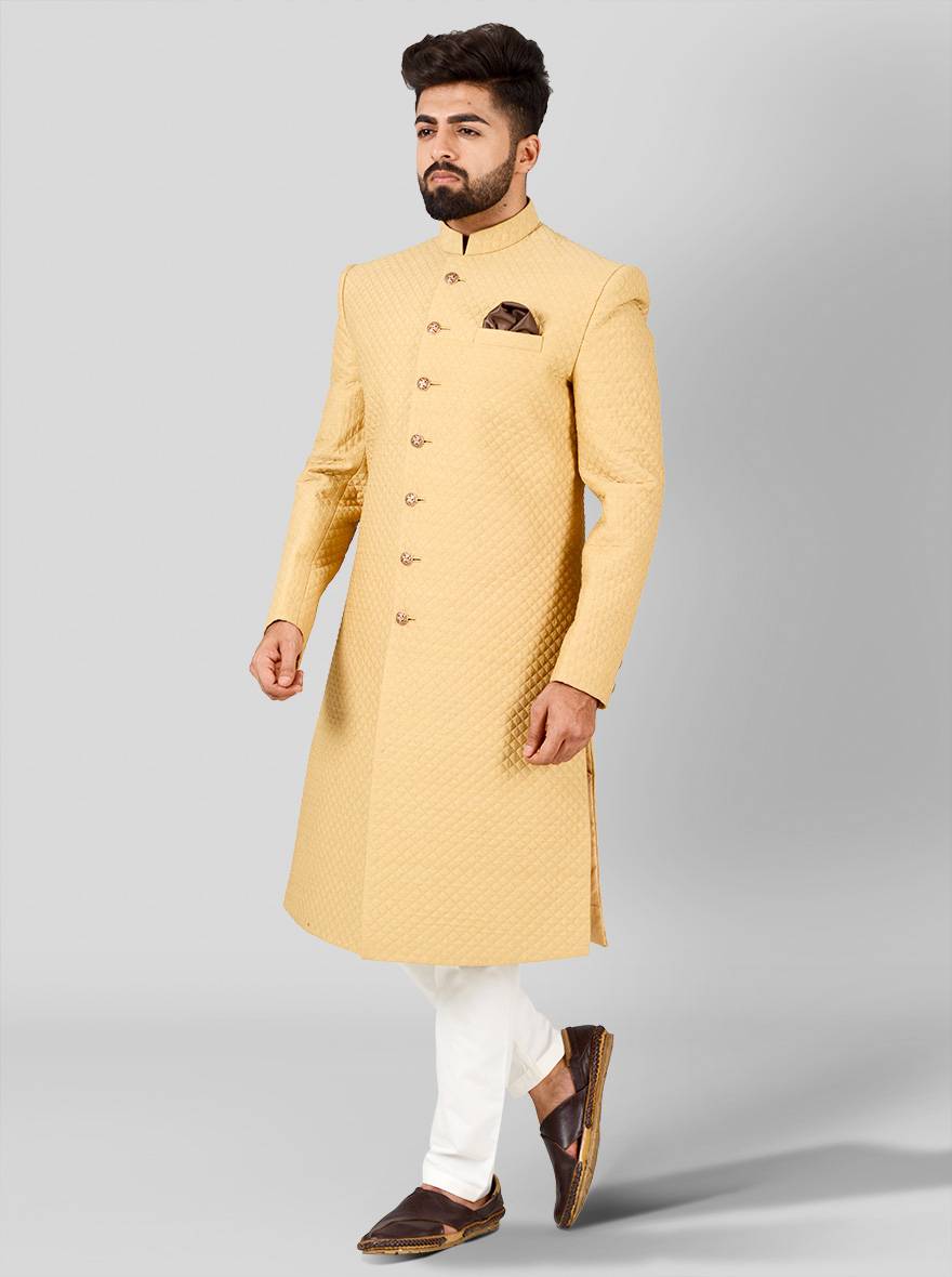 Beige Sherwani | Azania