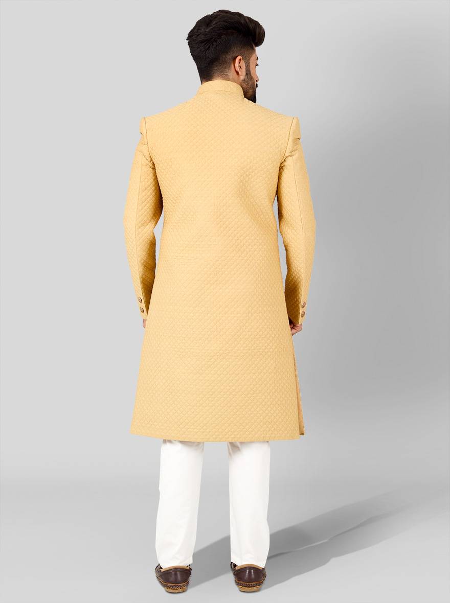 Beige Sherwani | Azania