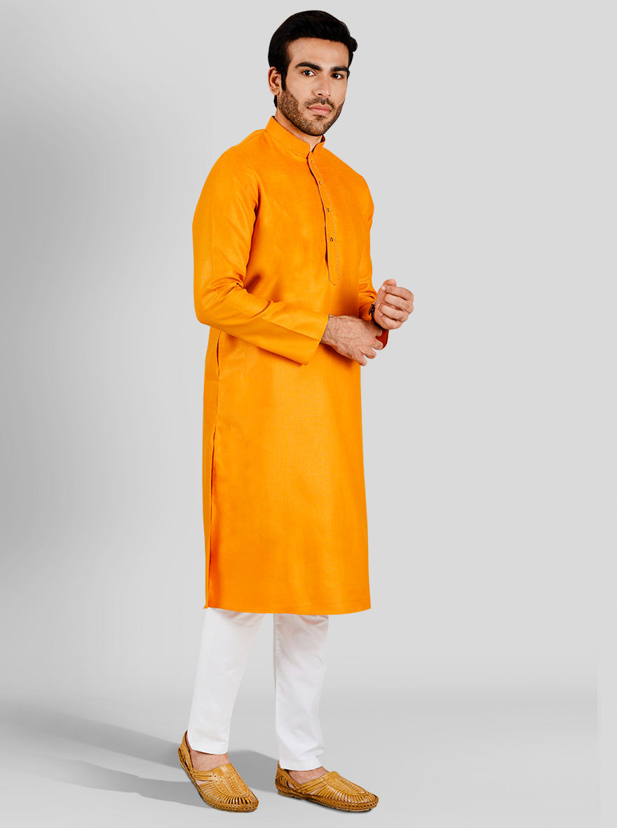 Golden Orange Kurta Set | Azania