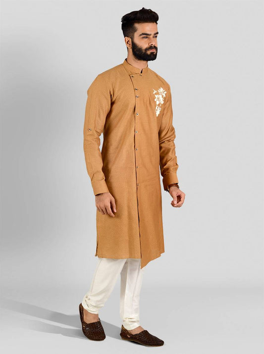 Khaki Kurta Set | Azania