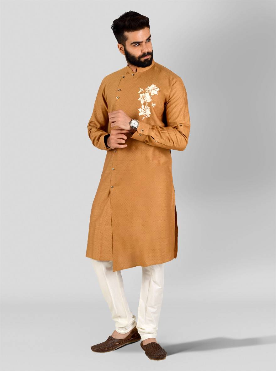 Khaki Kurta Set | Azania