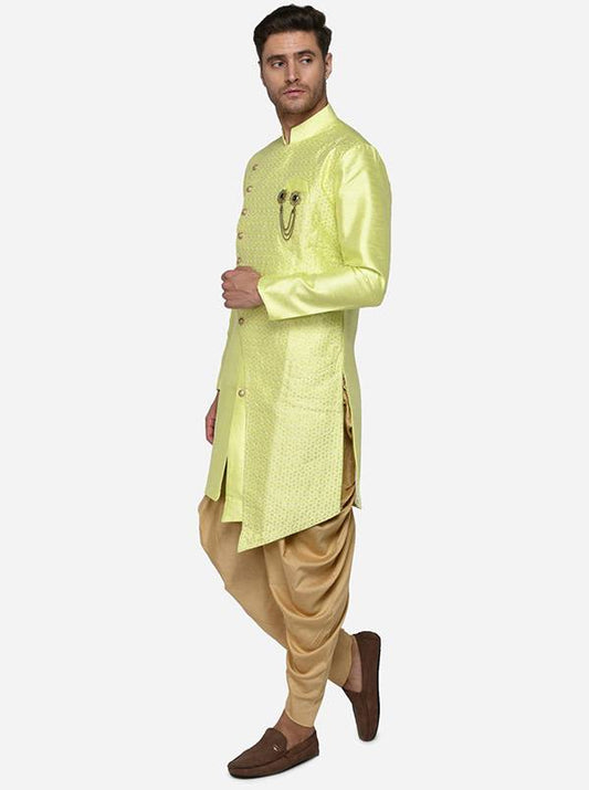 Light Green Semi Indowestern | Azania