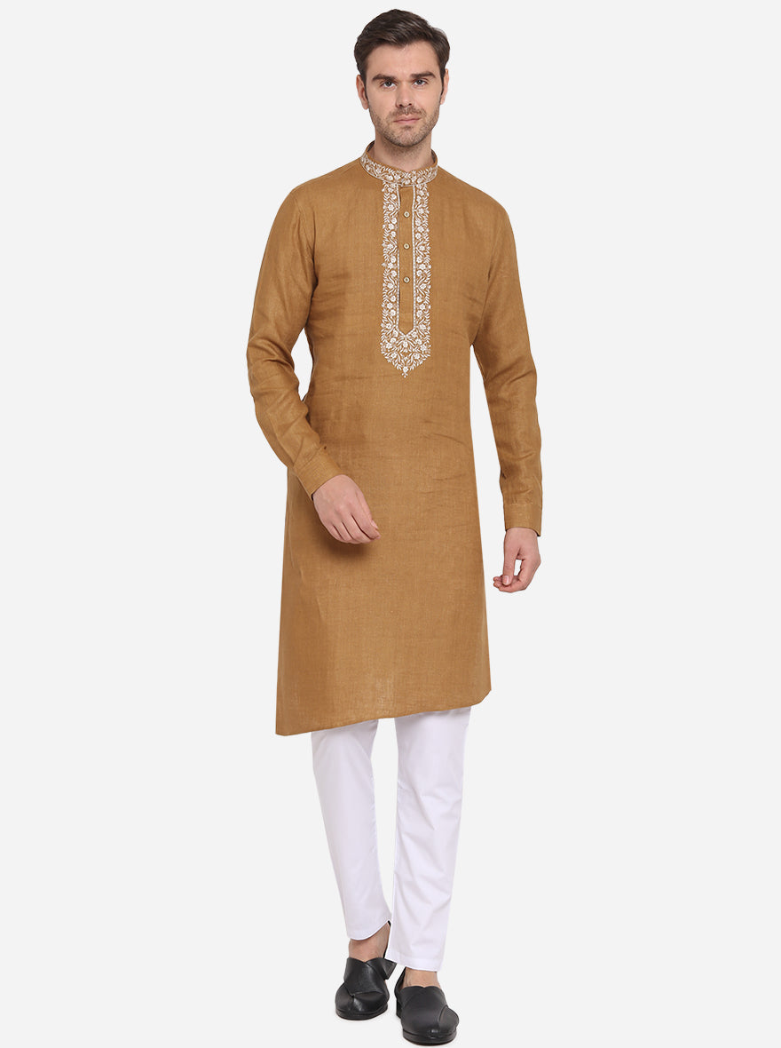 Khaki Kurta | Azania