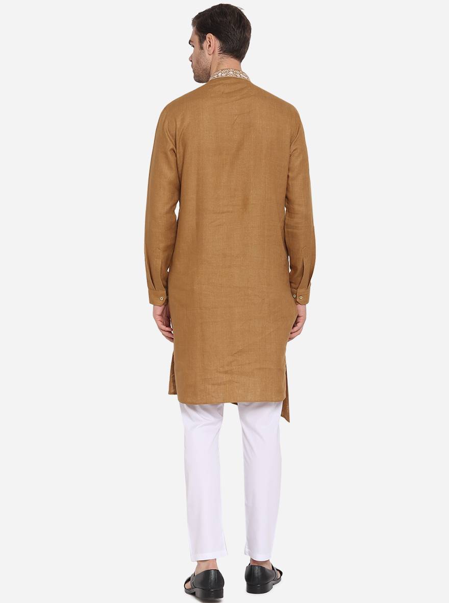 Khaki Kurta | Azania