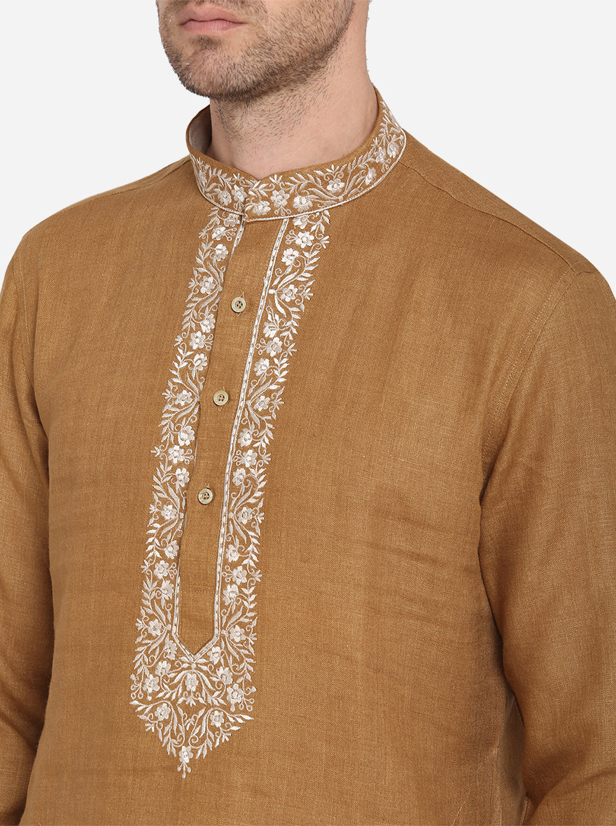 Khaki Kurta | Azania