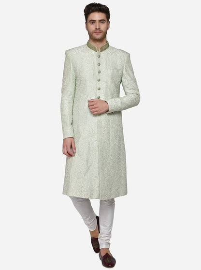Pastel Green Sherwani | Azania