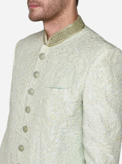 Pastel Green Sherwani | Azania