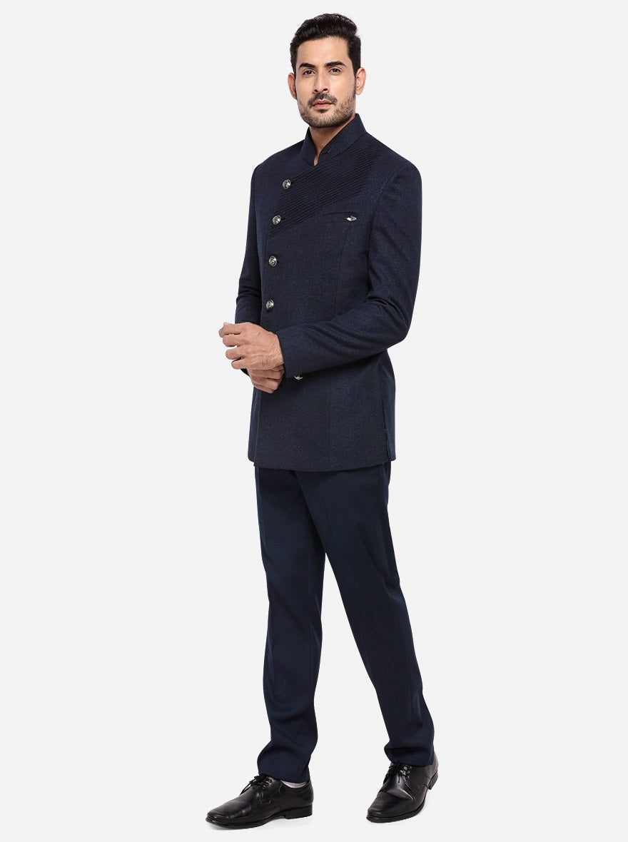 Dark Blue Jodhpuri Suit | JadeBlue