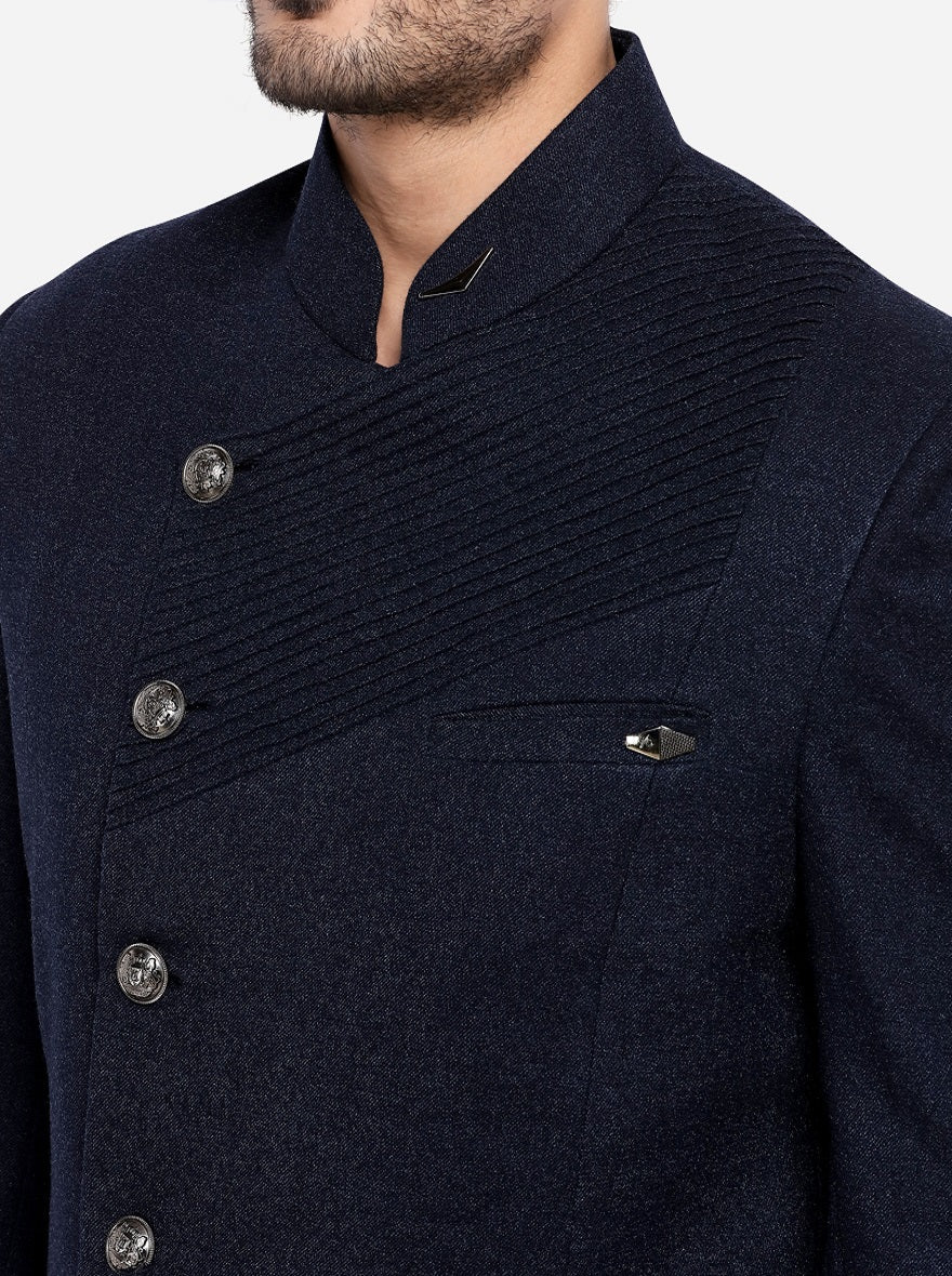 Dark Blue Jodhpuri Suit | JadeBlue