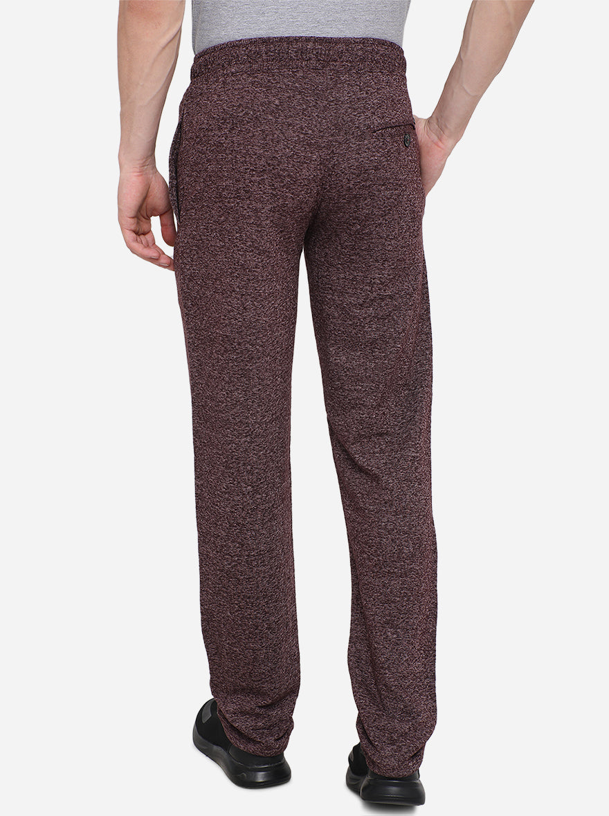 Carrot Brown Solid Slim Fit Track Pants | JadeBlue