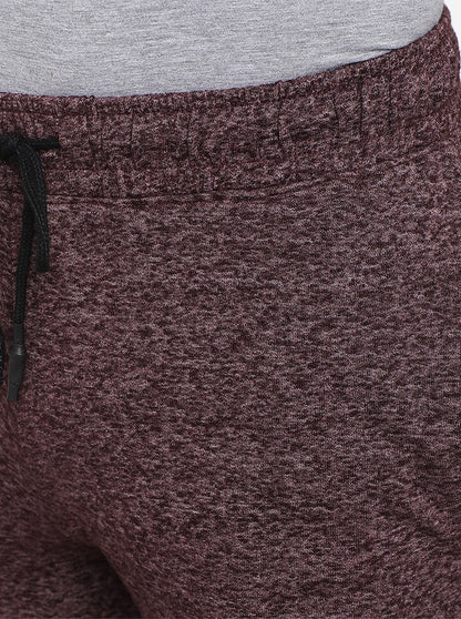 Carrot Brown Solid Slim Fit Track Pants | JadeBlue