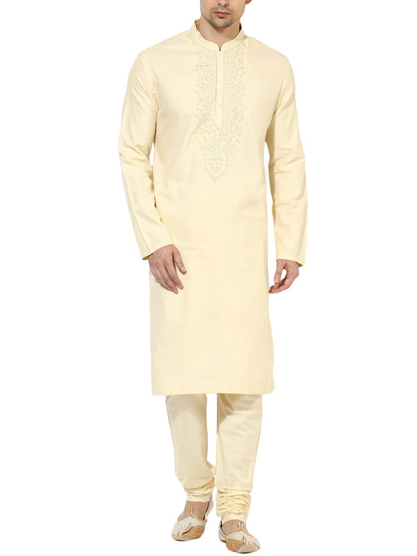 Cream Kurta Set