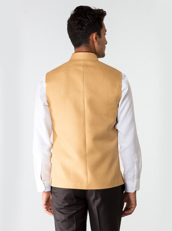 Light Khaki Bandhgala Jacket