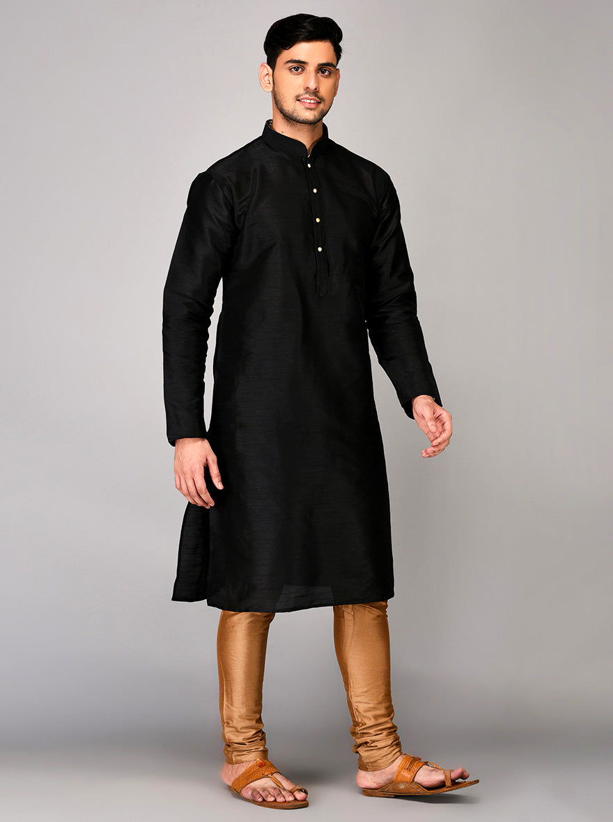 Olive Green Solid Kurta | Azania