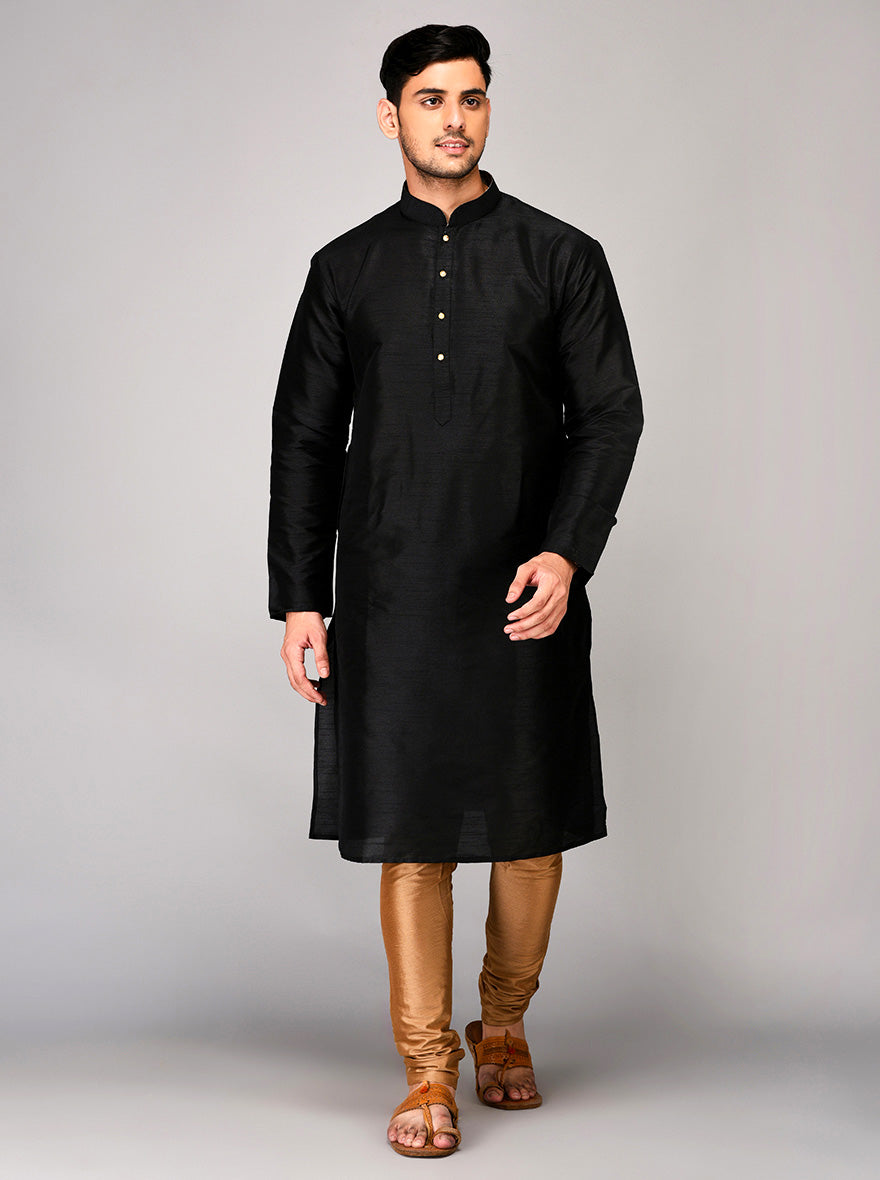 Olive Green Solid Kurta | Azania