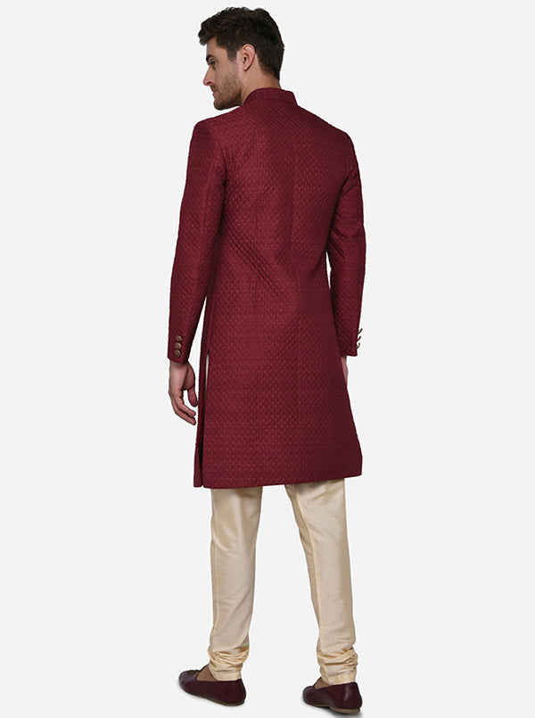 Maroon Sherwani | Azania