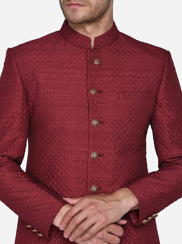 Maroon Sherwani | Azania