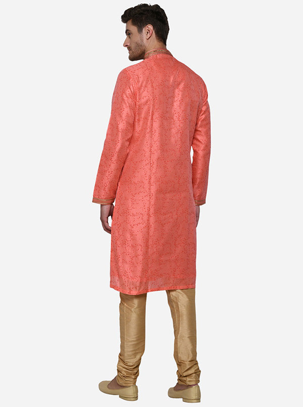 Coral Orange Kurta Set | Azania