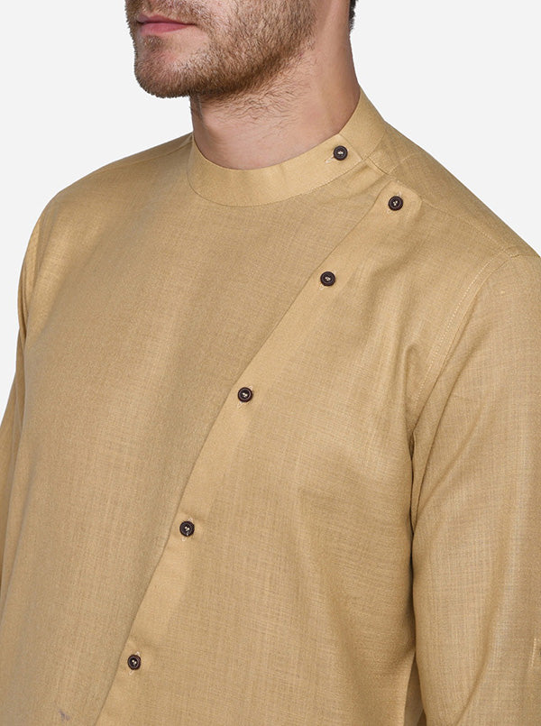 Light Khaki Kurta Set | Azania