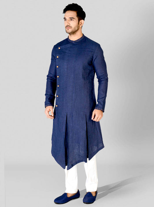 Navy Blue Kurta Set | Siddhesh Chauhan