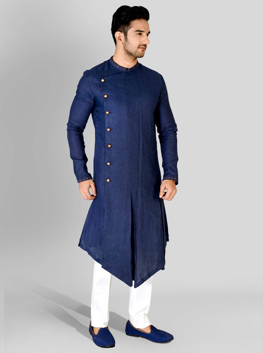 Navy Blue Kurta Set | Siddhesh Chauhan