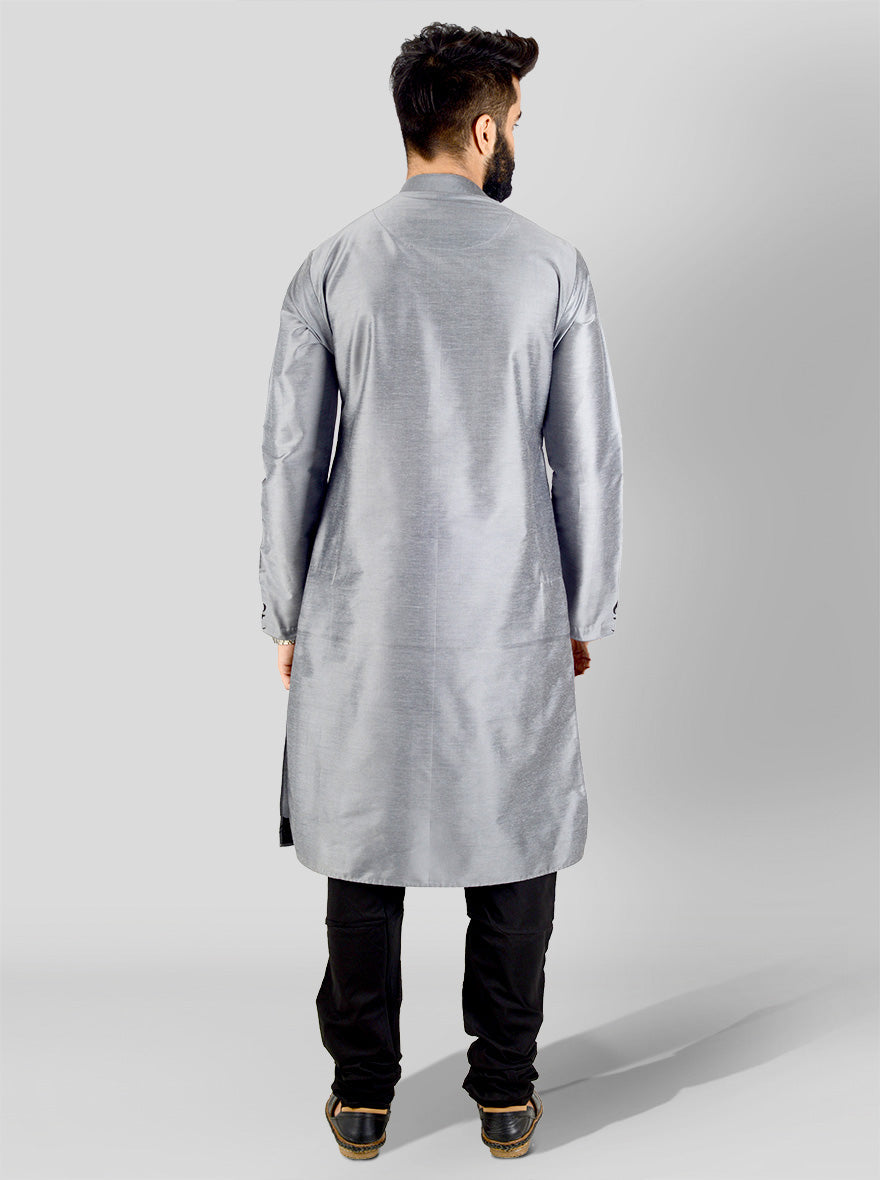 Light Grey Kurta Set | Siddhesh Chauhan