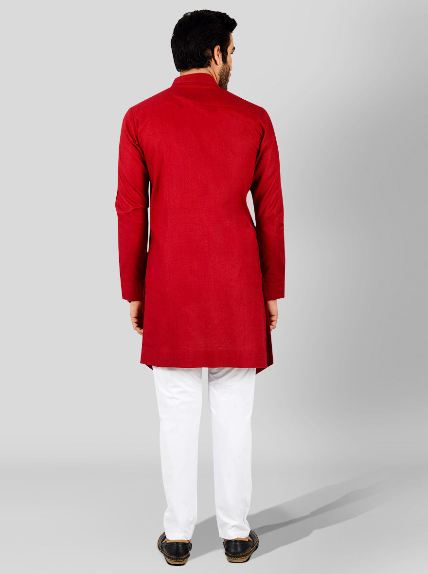 Dark Red Kurta | Azania