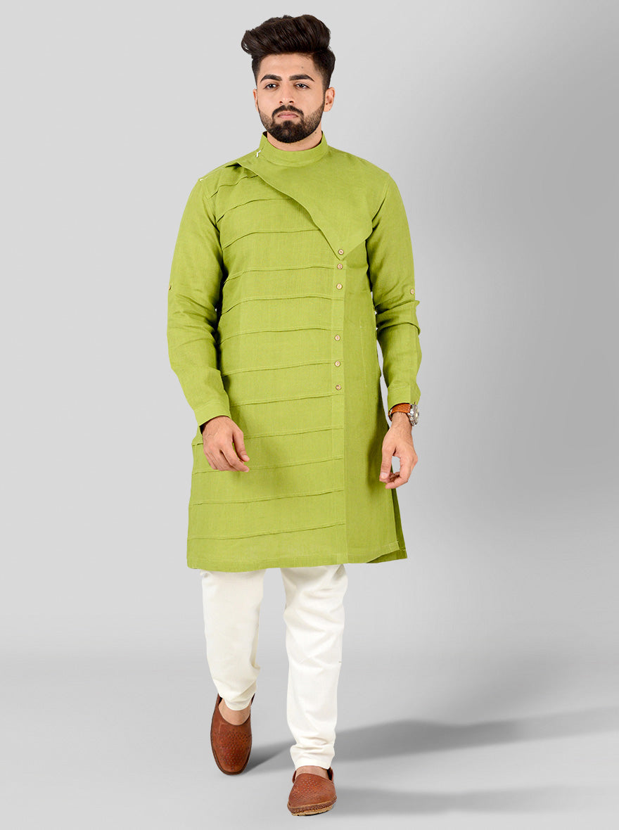 Leaf Green Kurta | Azania