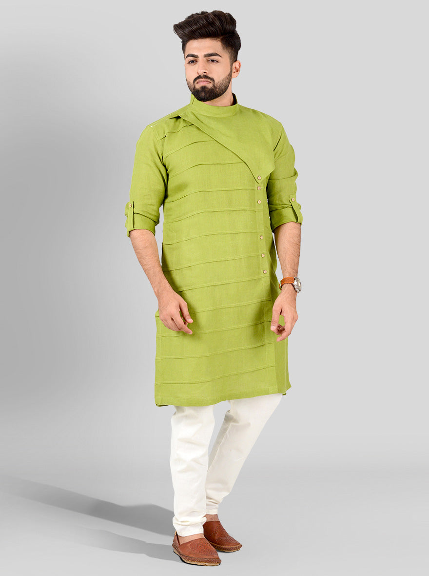 Leaf Green Kurta | Azania