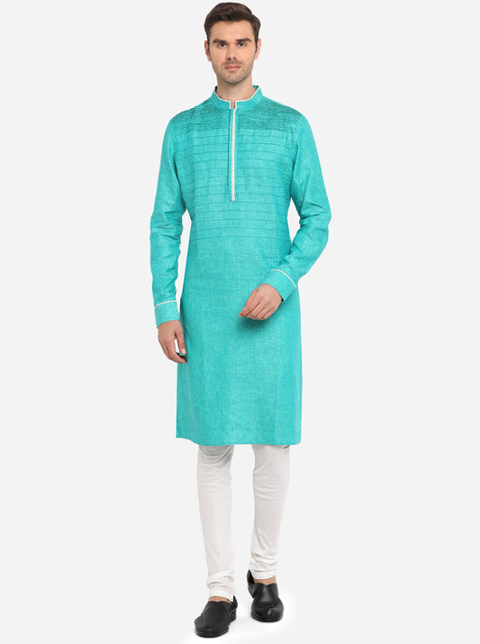 Teal Green Kurta | Azania