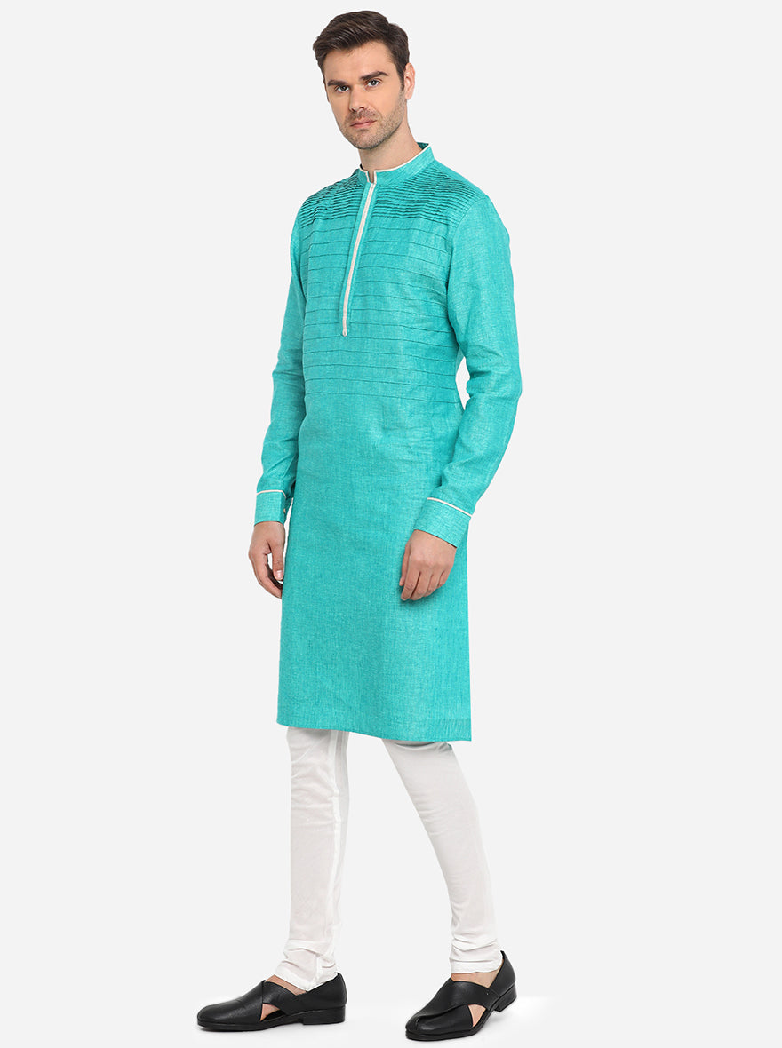 Teal Green Kurta | Azania