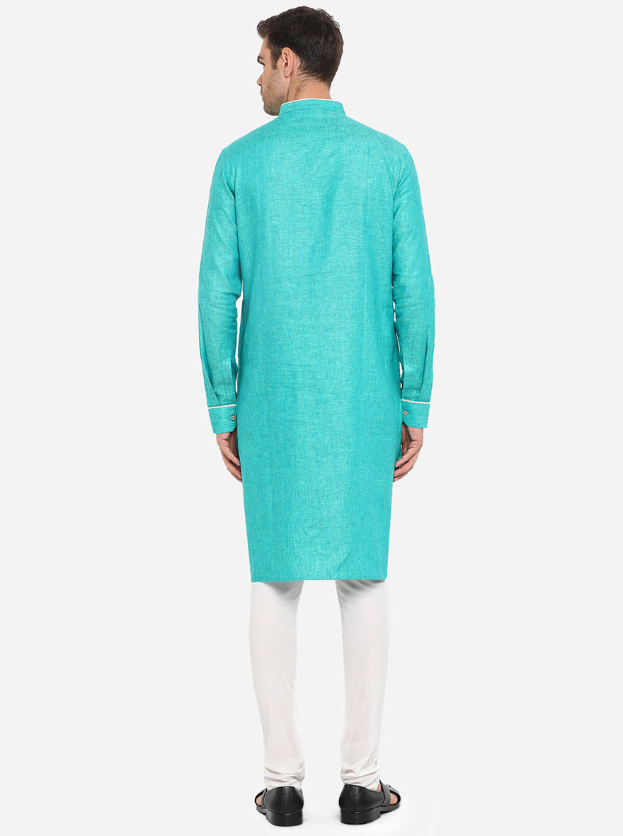 Teal Green Kurta | Azania