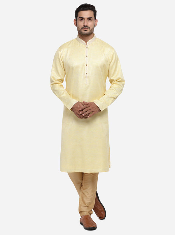 Lemon Yellow Kurta Set | Azania