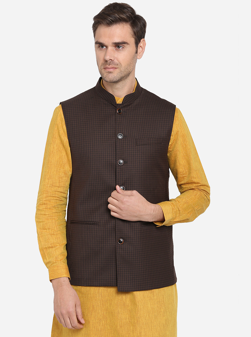 Coffee Brown Modi Jacket | JadeBlue