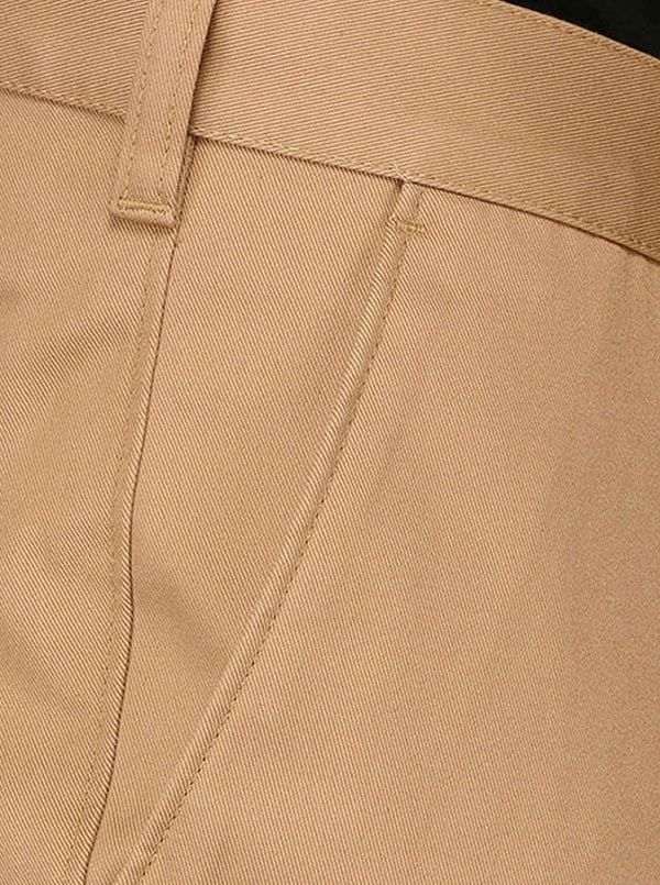 Greenfibre khaki Self Textured Slim Fit Casual Trouser