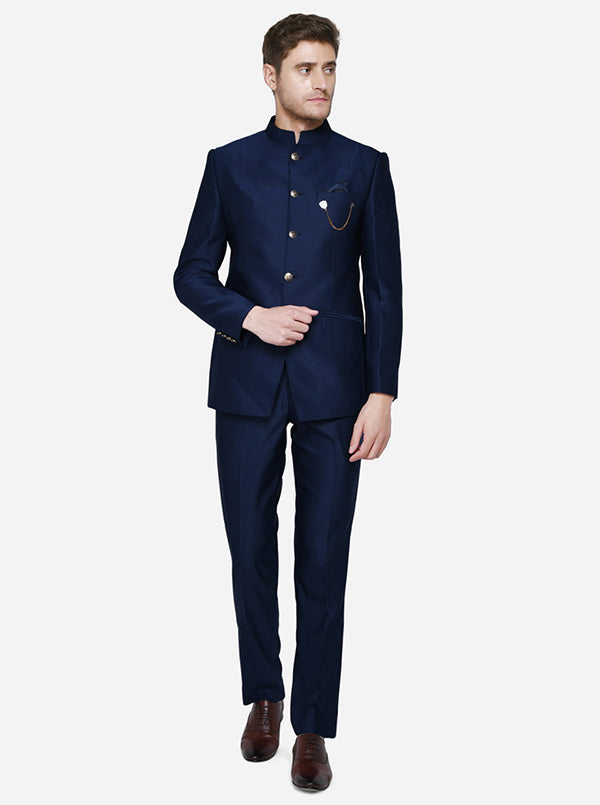 Navy Blue Jodhpuri Suit | JadeBlue