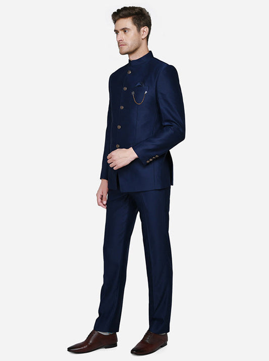 Navy Blue Jodhpuri Suit | JadeBlue
