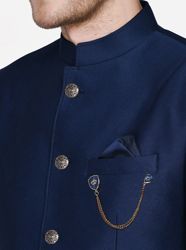 Navy Blue Jodhpuri Suit | JadeBlue