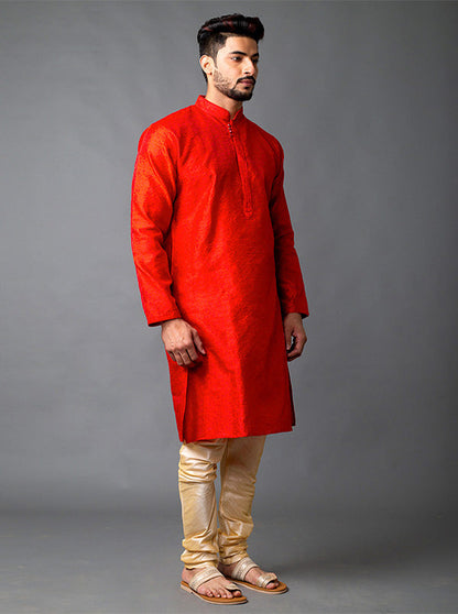 Red Kurta Set