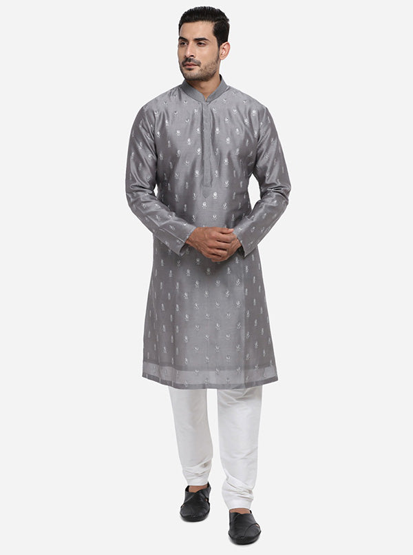 Grey Kurta Set | Siddhesh Chauhan