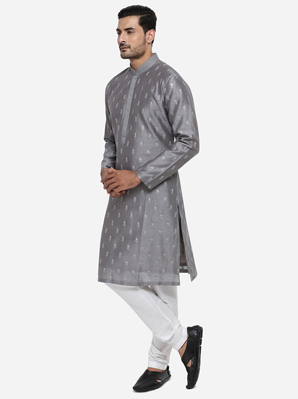 Grey Kurta Set | Siddhesh Chauhan