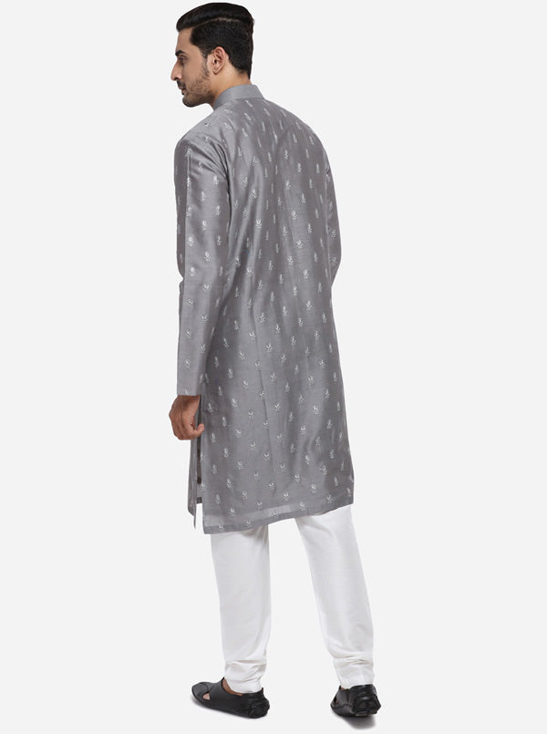 Grey Kurta Set | Siddhesh Chauhan