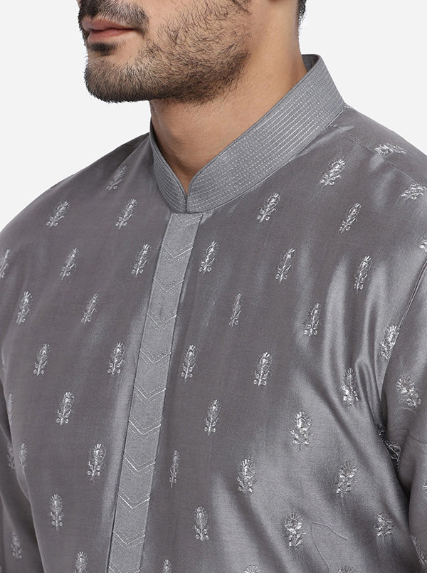 Grey Kurta Set | Siddhesh Chauhan