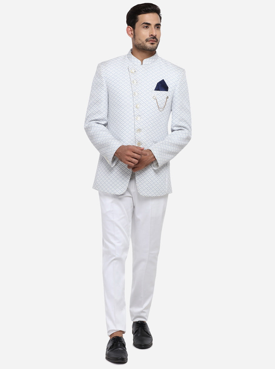 Powder Blue Jodhpuri Suit | JadeBlue