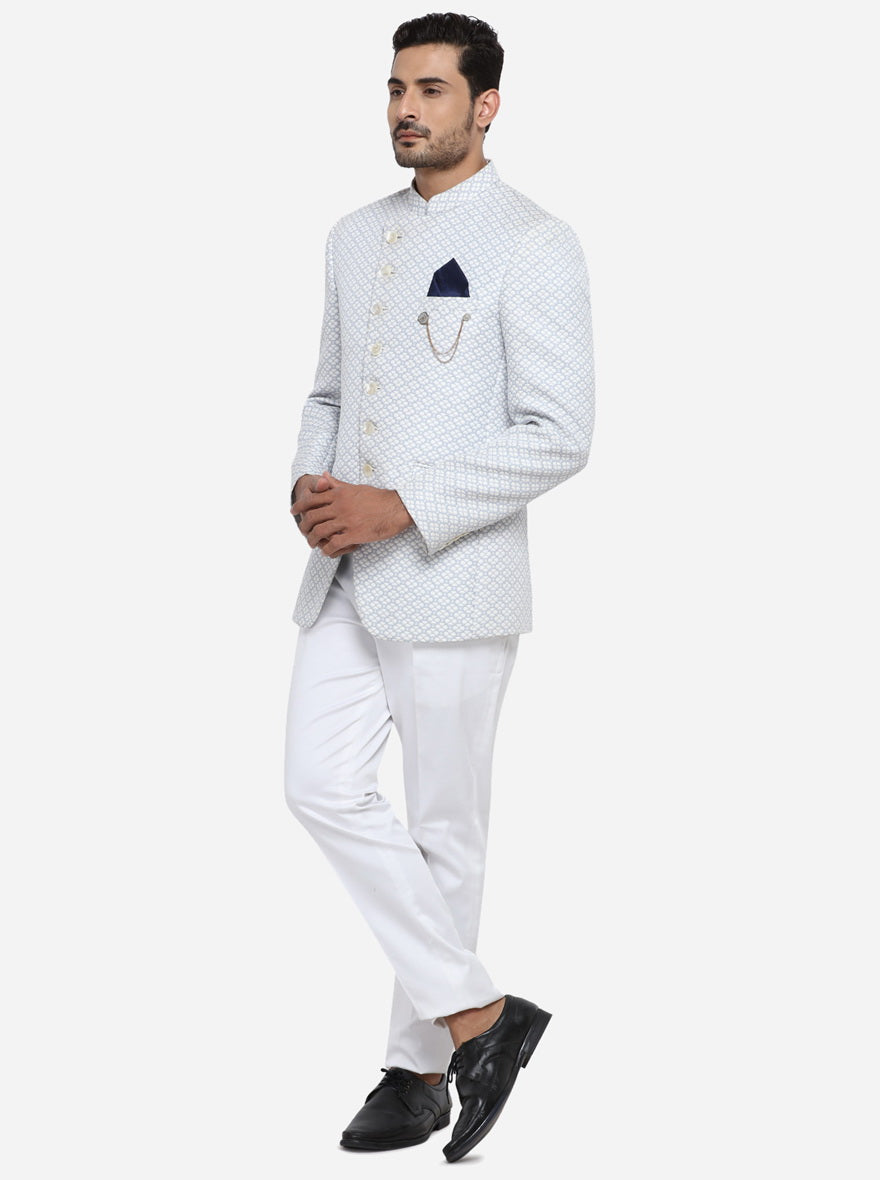 Powder Blue Jodhpuri Suit | JadeBlue