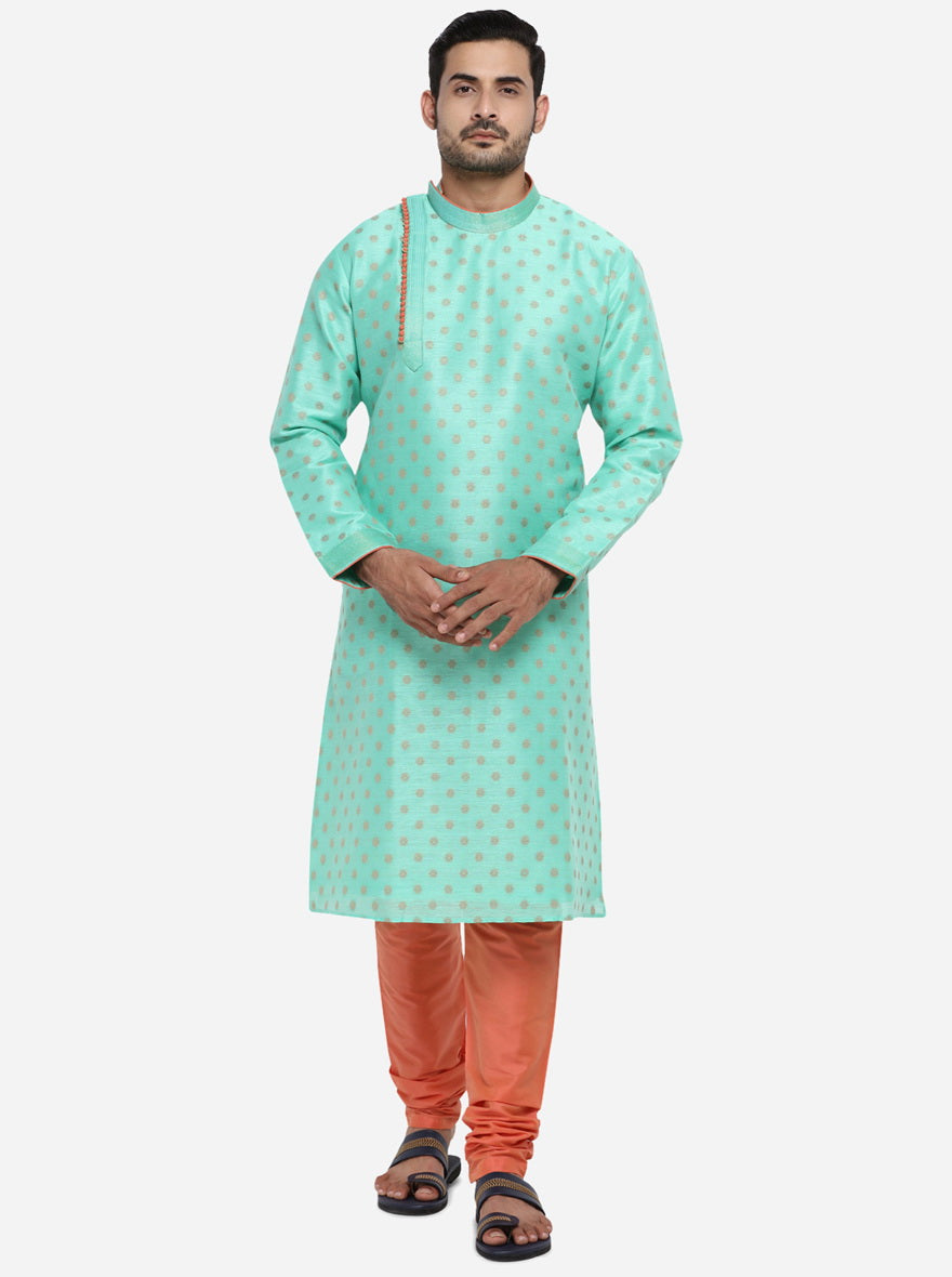 Aqua Green Kurta Set | Azania