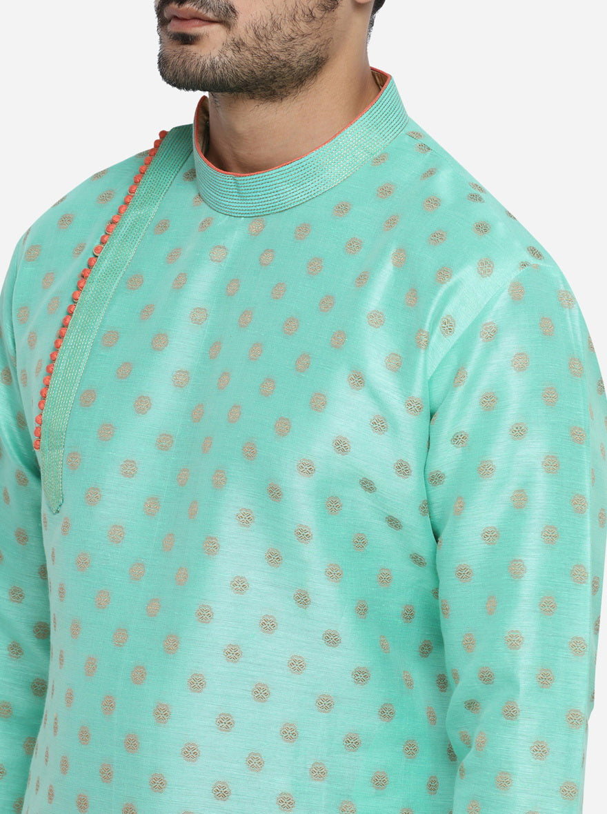 Aqua Green Kurta Set | Azania