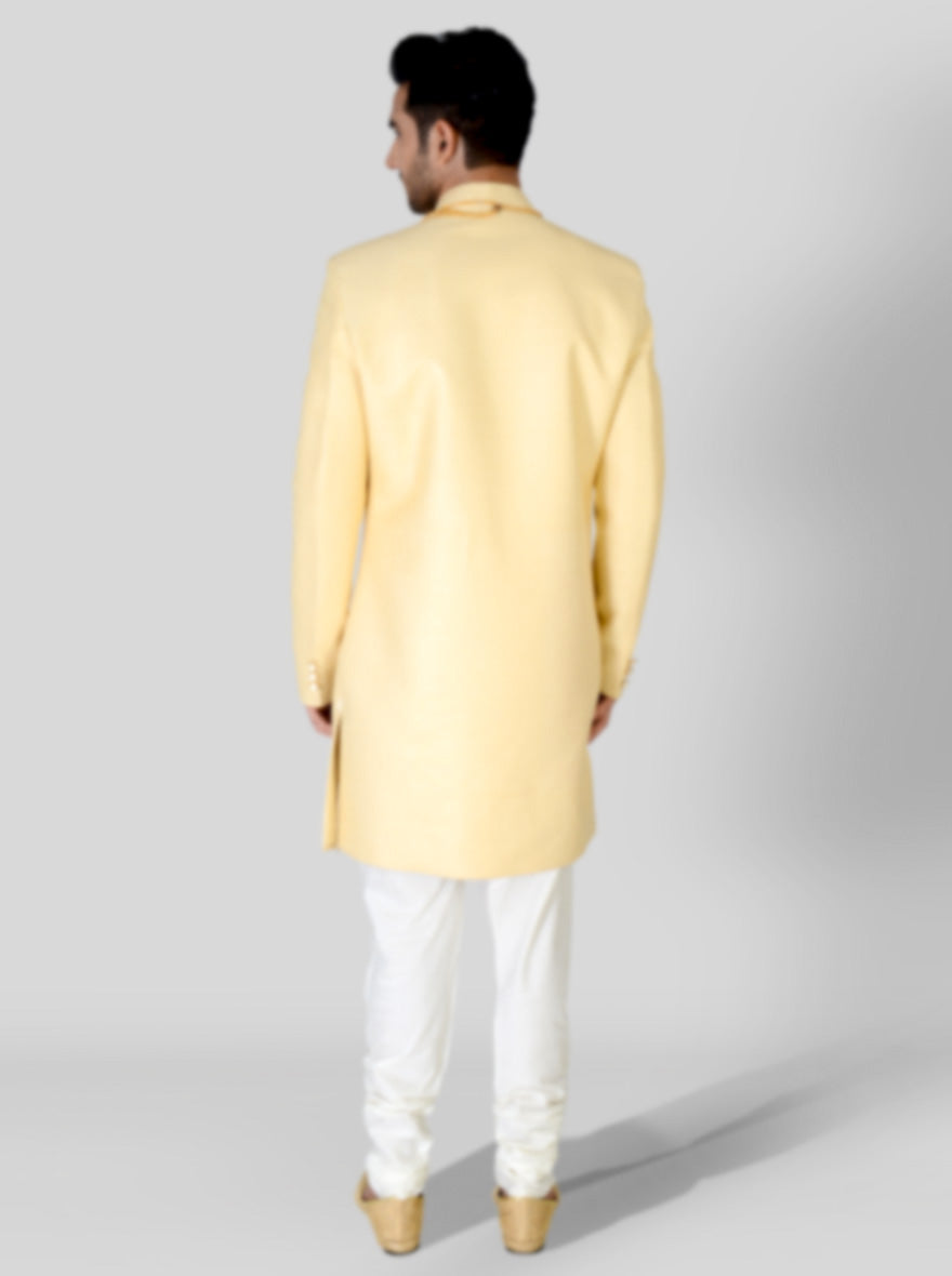 Light Golden Sherwani | Azania