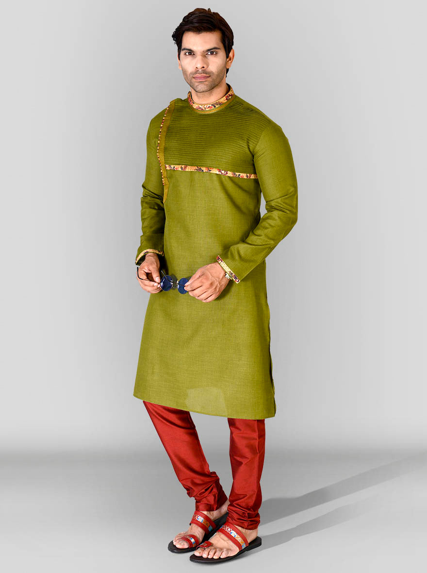 Mehendi Green Kurta Set | Azania